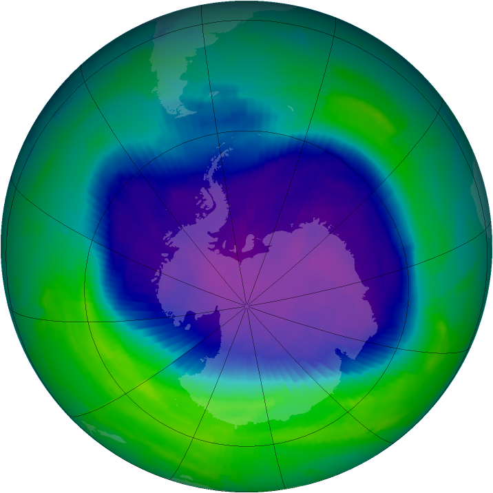 Ozone Map 1997-10-02